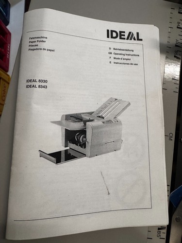 Ideal 8343 falzmaschine für - 8343,